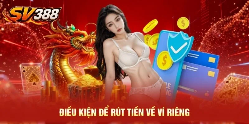 Điều kiện để rút tiền về ví riêng