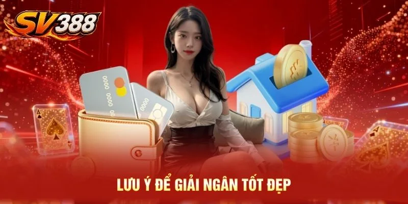 Lưu ý để giải ngân tốt đẹp